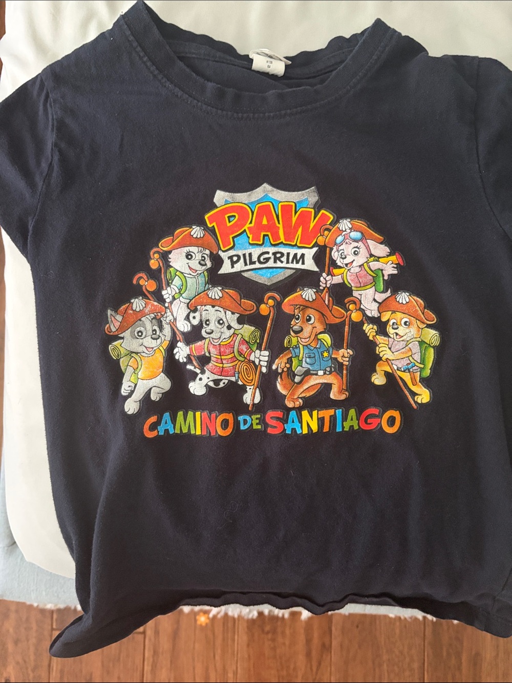 PAW Pilgrim Camino de Santiago Graphic Tee - Navy